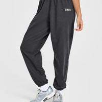 Lightweight Joggers with Printed Logo | Coal