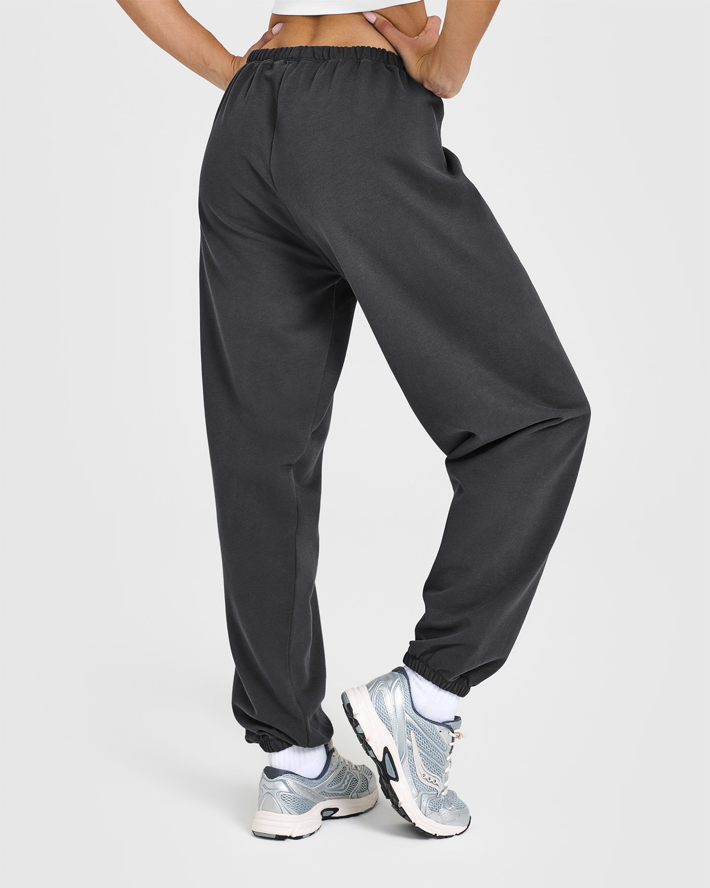 Lightweight Joggers with Printed Logo | Coal