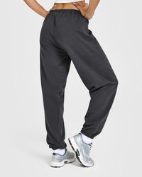 Lightweight Joggers with Printed Logo | Coal