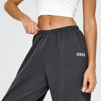 Lightweight Joggers with Printed Logo | Coal