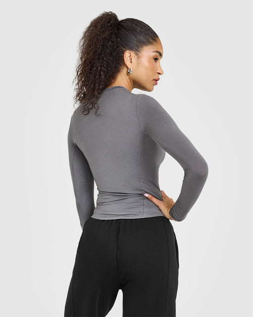 Mellow™ Soft Long Sleeve Top | Ash Grey