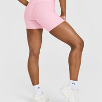 UnifiedMove™ High Waisted Shorts 6" | Petal Pink