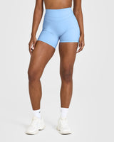 UnifiedMove High Waisted Shorts 6" | Powdered Blue