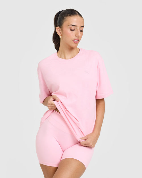 Classic Oversized Lightweight T-Shirt | Petal Pink