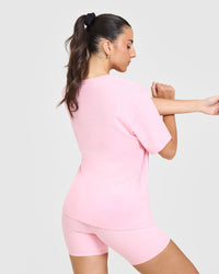 Classic Oversized Lightweight T-Shirt | Petal Pink