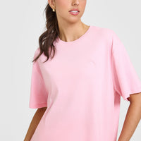 Classic Oversized Lightweight T-Shirt | Petal Pink