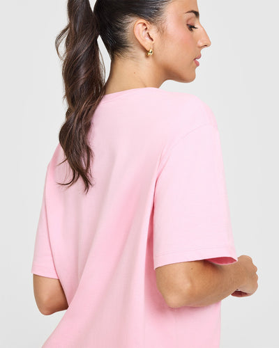 Oversized Gym T-Shirt Women's - Petal Pink | Oner Active