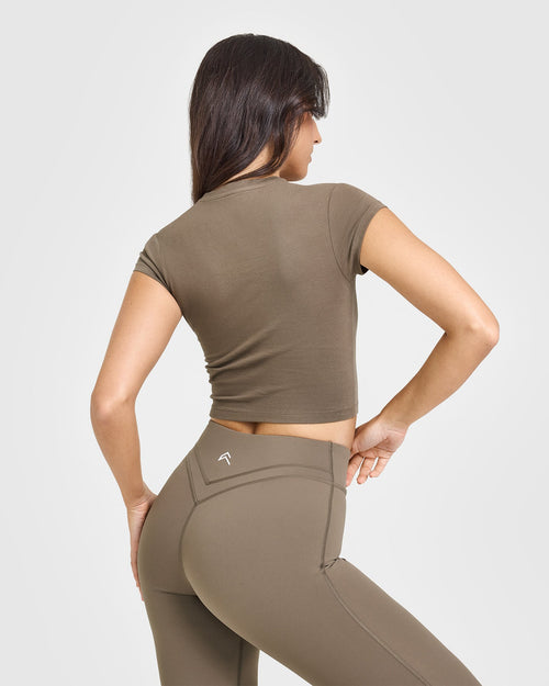 Cotton Icon Baby T-Shirt | Moss Brown