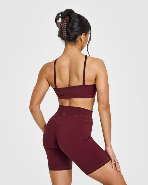 EasyLift™ Multi Way Bandeau Bralette with White Logo | Rosewood