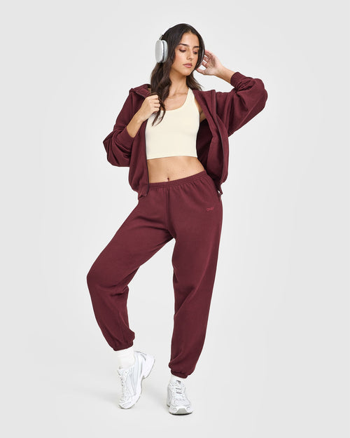 Mid Weight Joggers | Rosewood