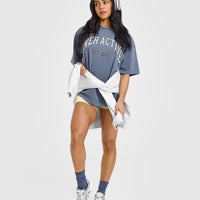 Oner Graphic Washed T-Shirt | Granite Blue