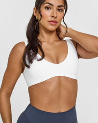 SoftMotion™ Scoop Back Bralette | White