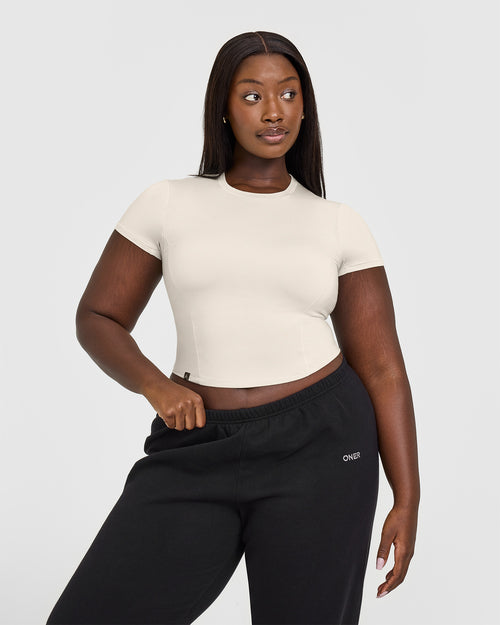 Oner Modal Mellow™ Soft Mid Short Sleeve T-Shirt | Sand