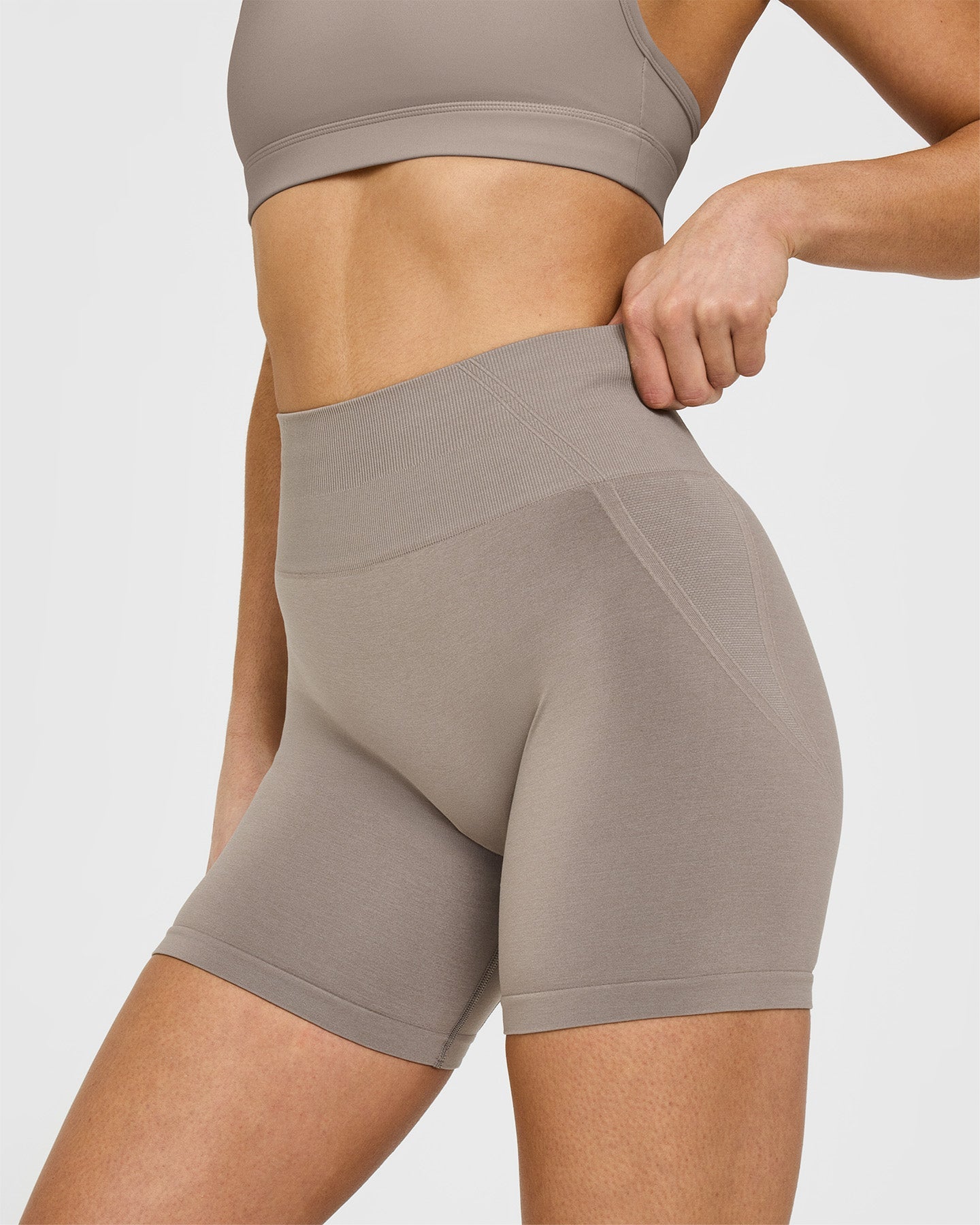 EffortlessLift™ Seamless Shorts with White Logo | Minky