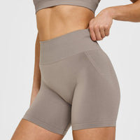 EffortlessLift™ Seamless Shorts with White Logo | Minky