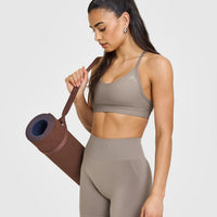 EffortlessLift™ Seamless Shorts with White Logo | Minky