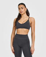 Timeless Strappy Bralette | Coal