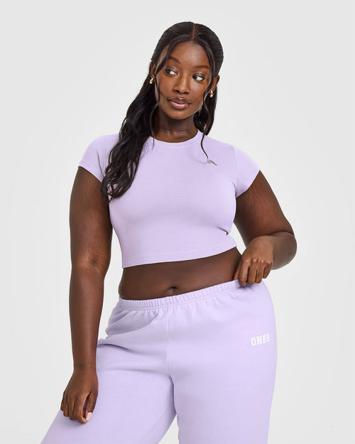 Oner Modal Cotton Icon Baby T-Shirt | Lavender Purple
