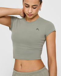 Cotton Icon Baby T-Shirt | Soft Sage Green