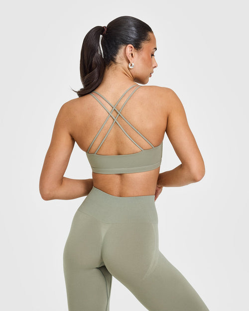Everyday Cross Over Bralette | Soft Sage Green