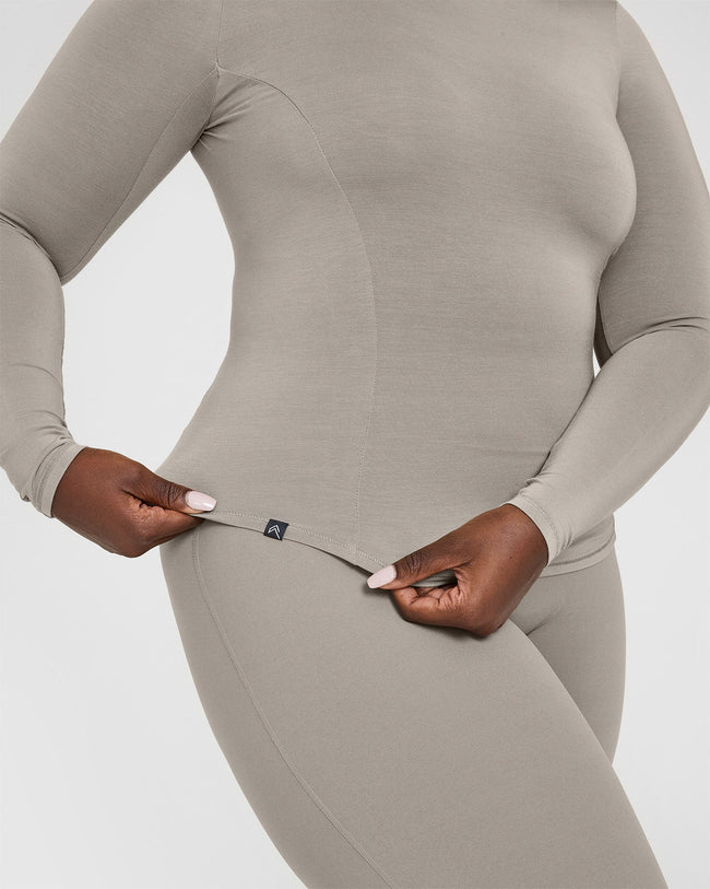 Mellow™ Soft Long Sleeve Top | Warm Sand