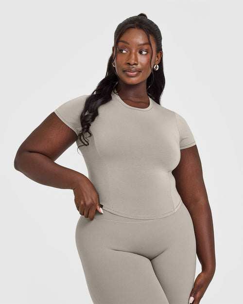 Oner Modal Mellow™ Soft Mid Short Sleeve T-Shirt | Warm Sand