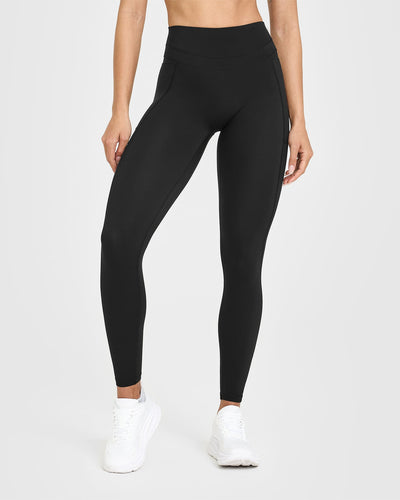 Unified High Waisted Pocket Leggings | Black