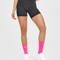 UnifiedMove™ High Waisted Pocket Shorts 6" | Coal