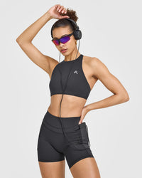 UnifiedMove™ High Waisted Pocket Shorts 6" | Coal