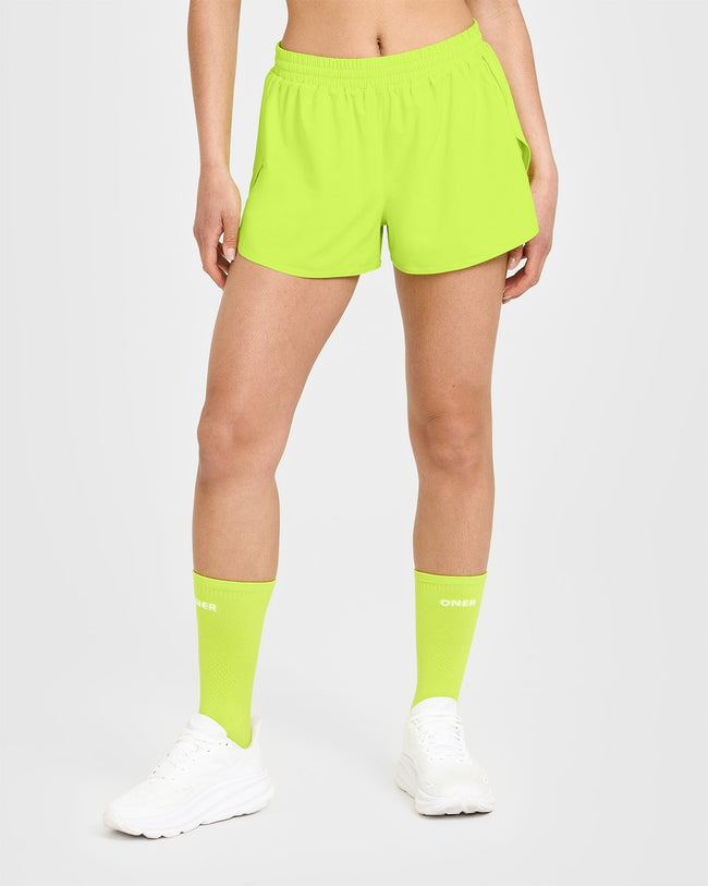 AirMove™ Lined Shorts 2" | Charged Lime Green