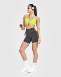 EasyLift™ Ultra Minimal V Neck Bralette | Charged Lime Green