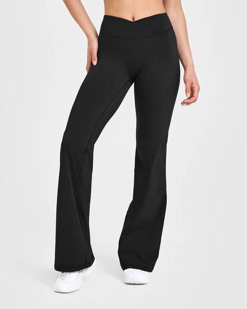 Women's Black Wide Leg Pants - High Waist | Oner Active