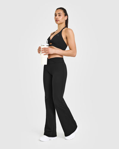 Women's Black Wide Leg Pants - High Waist | Oner Active