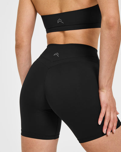 Women's High Waisted Compression Shorts - Black | Oner Active