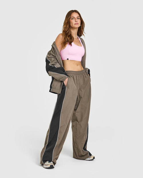 Mellow™ Rib Square Neck Bra | Chalk Pink