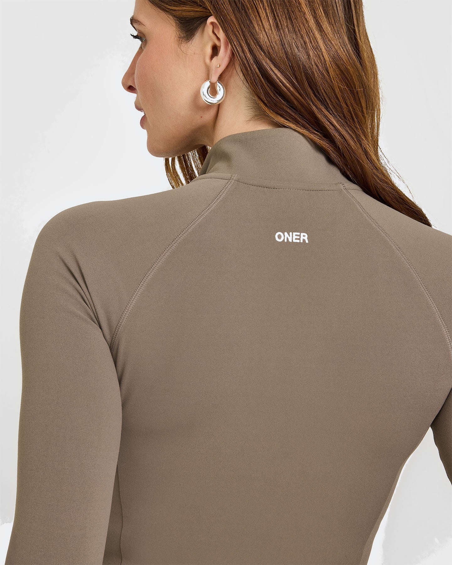 SoftMotion™ Jacket with White Logo | Moss Brown