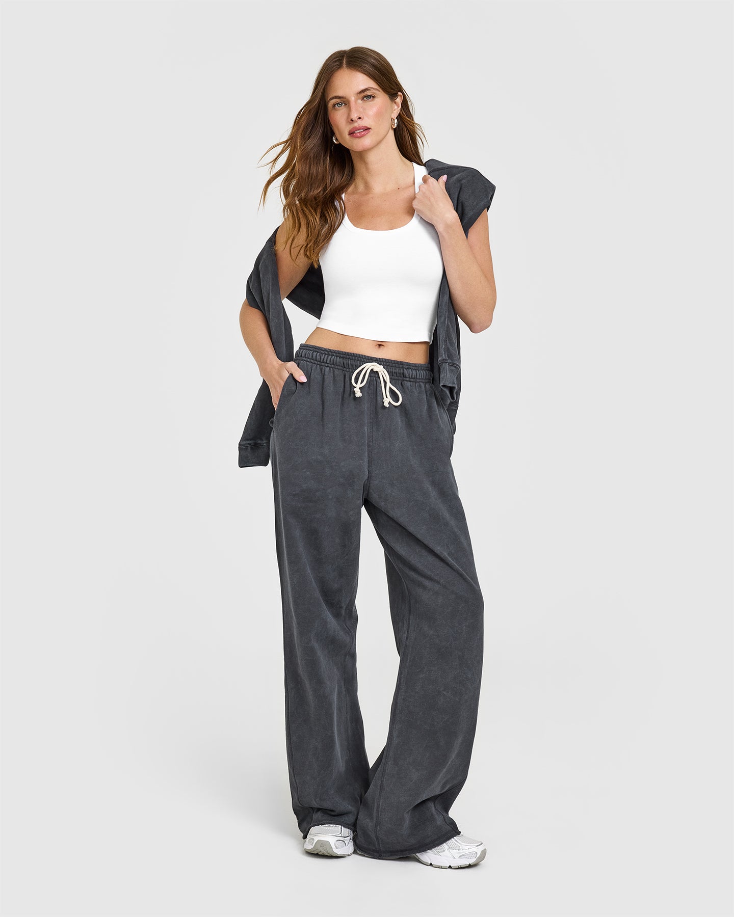 Cotton Fitted Mid Vest | White