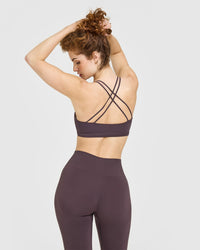 Everyday Cross Over Bralette | Dark Umber Brown