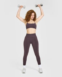 Everyday Cross Over Bralette | Dark Umber Brown