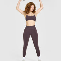 Everyday Cross Over Bralette | Dark Umber Brown