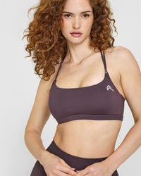 Everyday Cross Over Bralette | Dark Umber Brown