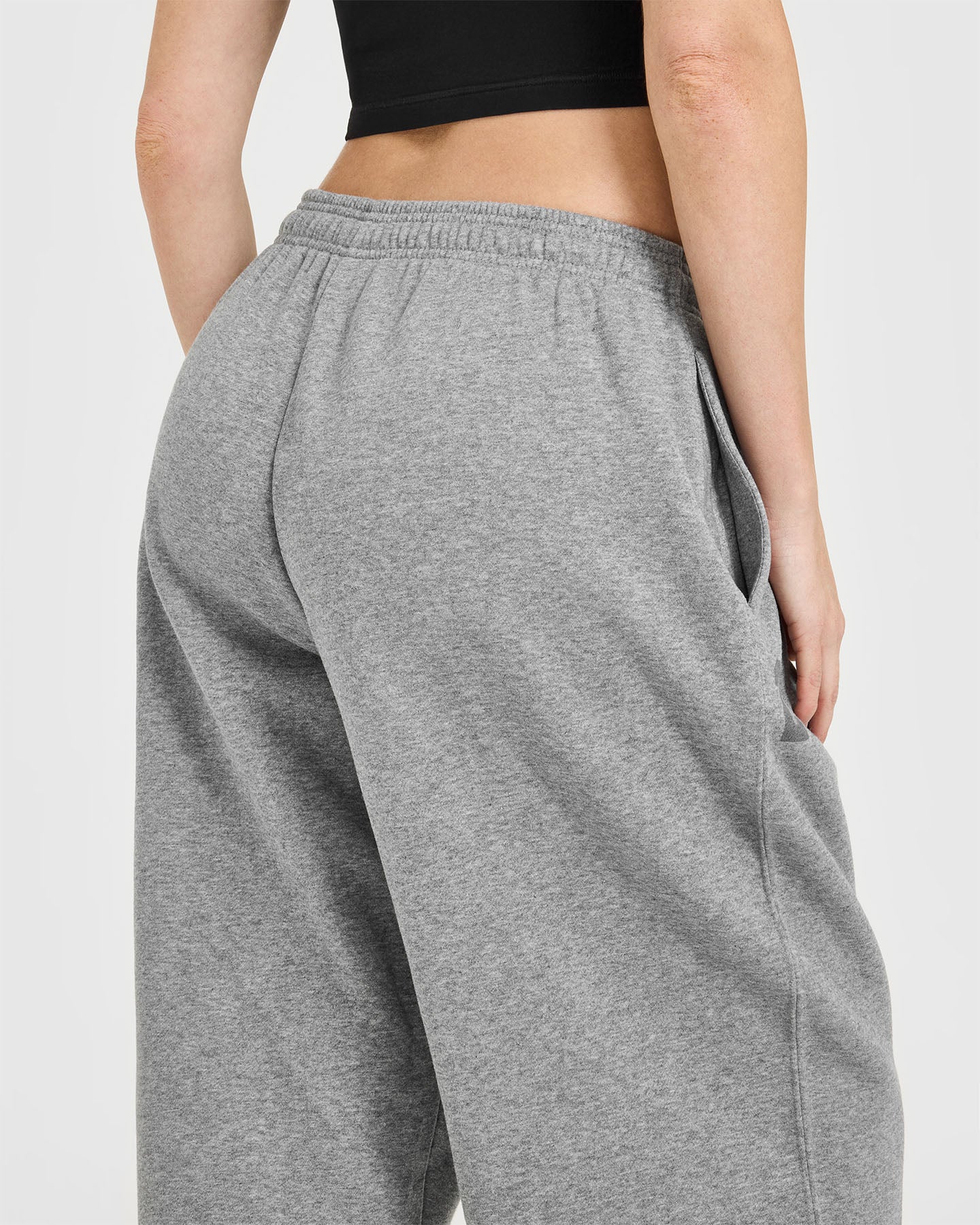 Foundations Oversized Oner 25 Straight Leg Joggers | Charcoal Marl