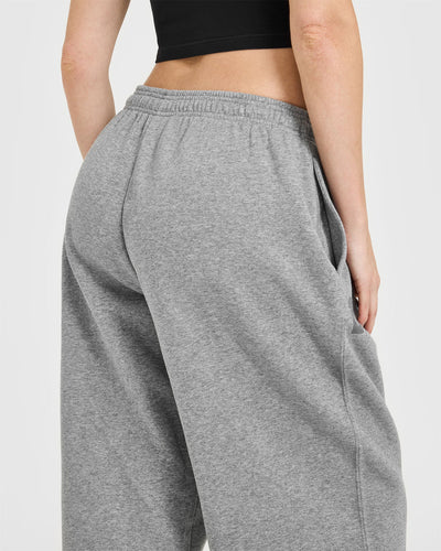 Foundations Oversized Oner 25 Straight Leg Joggers | Charcoal Marl
