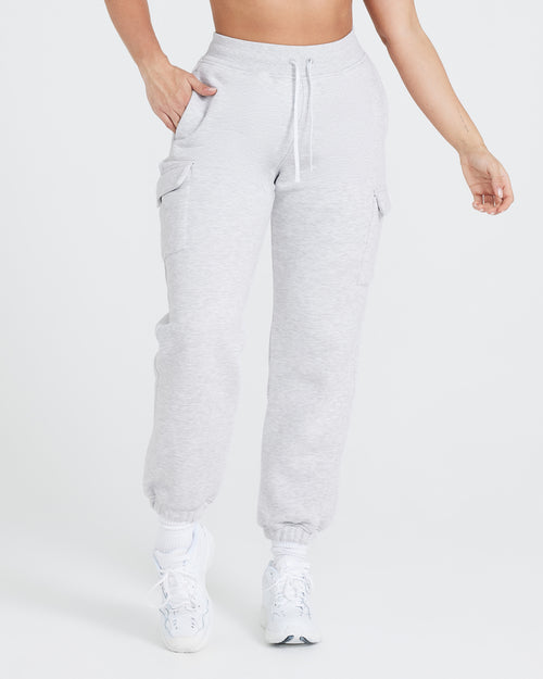 Oner Modal All Day Cargo Jogger | Light Grey Marl