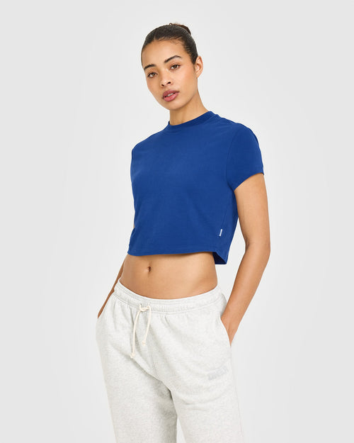 Oner Modal Cotton Relaxed T-Shirt | Vintage Navy
