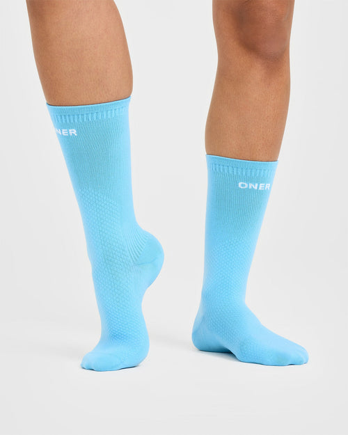 Crew Running Socks 1 Pack | Arctic Blue