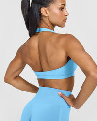 EasyLift™ Halter Bralette | Arctic Blue