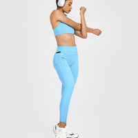 UnifiedMove™ High Waisted Pocket Leggings | Arctic Blue