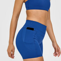 UnifiedMove™ High Waisted Pocket Shorts 6" | Vintage Navy