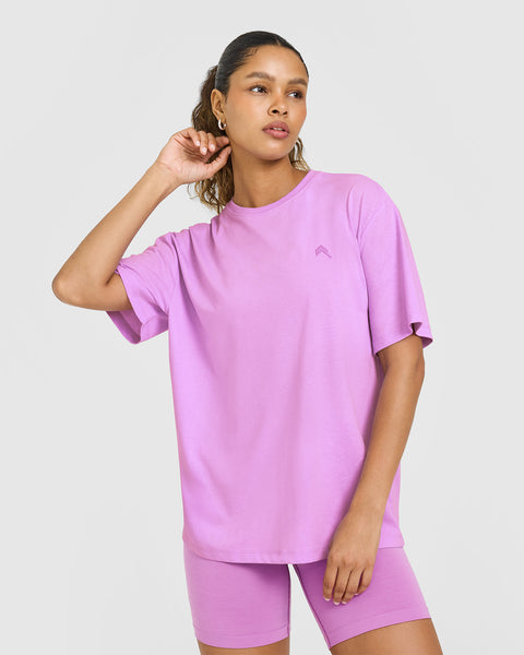 Orchid Purple Oversize T-Shirt Women's | Oner Active